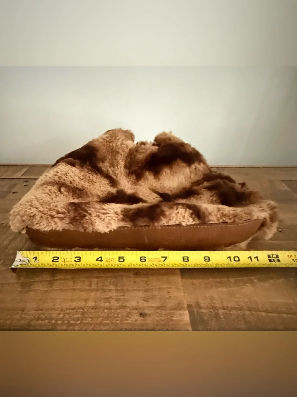 Hype Genuine Rabbit Fur Purse Leather Round